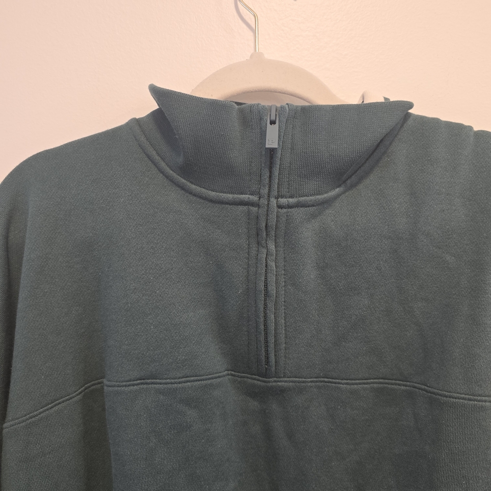 PINK Victoria's Secret Teal Quarter-Zip Pullover Size Xxl Nwt - Picture 4 of 7